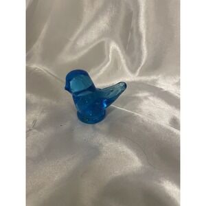 Small bluebird of happiness figurine vintage Happy Little Bluebird 2" tall